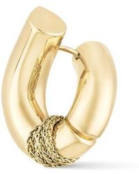 Tabayer - Oera Chain Hoop Earrings - Lyst