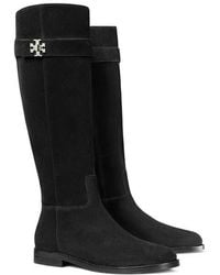 Tory Burch - T Lock Knee High Riding Boot - Lyst