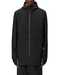 Rains - Suva Hardshell Hooded Long Rain Jacket - Lyst