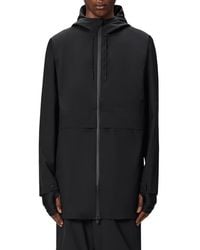Rains - Suva Hardshell Hooded Long Rain Jacket - Lyst