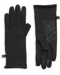 Icebreaker Quantum Touchscreen Compatible Merino Wool Gloves - Black
