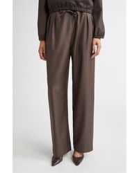 Loulou de Saison - Cove Virgin Wool Wide Leg Pants - Lyst