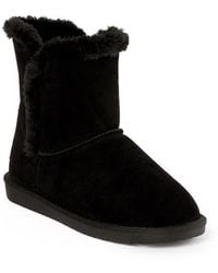 Minnetonka - Milltown Water Resistant Faux Fur Bootie - Lyst
