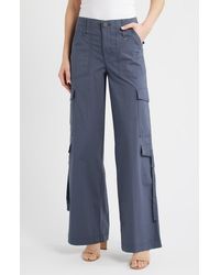 Wit & Wisdom - High Waist Cotton Blend Cargo Pants - Lyst