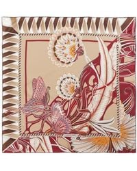 Ferragamo - Giada Reversible Silk Scarf - Lyst