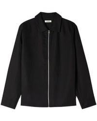 Sandro - Loose-Fit Zip-Up Shirt - Lyst