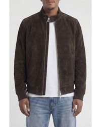 Bagatelle - Genuine Suede Harrington Jacket - Lyst