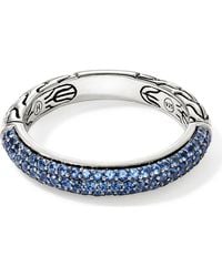 John Hardy - Jh Essential Pavé Band Ring, Sterling, Gemstones, 3.5Mm - Lyst