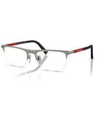 Prada Linea Rossa - 53Mm Rectangle Optical Glasses - Lyst