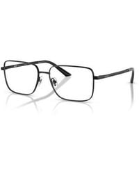 Versace - 55Mm Rectangle Optical Glasses - Lyst