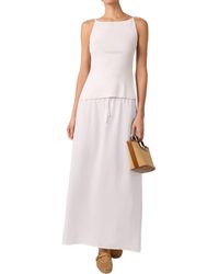 WeWoreWhat - Tie Waist Linen Skirt - Lyst