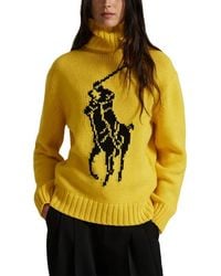 Polo Ralph Lauren - Big Pony Turtleneck Wool Sweater - Lyst
