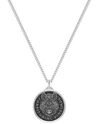 Vincero - Wolf Pendant Necklace - Lyst