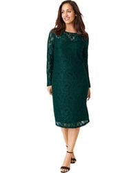 Jessica London - Stretch Lace Shift Dress - Lyst