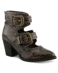 Spring Step - Notched Nature Buckled Bootie - Lyst