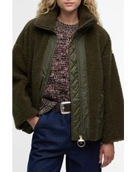 Barbour - Brawby High Pile Fleece Jacket - Lyst