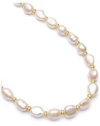 Nialaya - Baroque Pearl Necklace - Lyst
