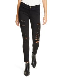 colored ripped skinny jeans