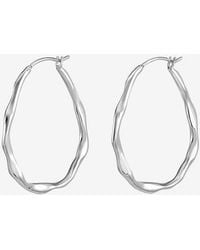 Dower & Hall - Large Oval Waterfall Hoops - Lyst
