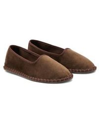 Mango - Velour Loafer - Lyst