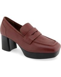 Aerosoles - Cavour Platform Penny Loafer Pump - Lyst