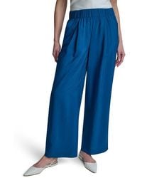 DKNY - Rumpled Voile Pull-On Pants - Lyst