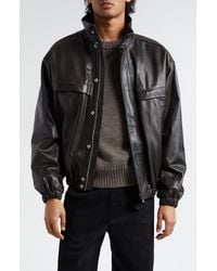 Lemaire - Boxy Leather Jacket - Lyst