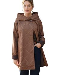 Jessica London - Reversible A-Line Raincoat - Lyst