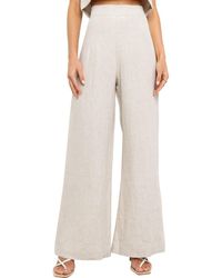 Petal & Pup - Devlin Linen Wide Leg Pants - Lyst