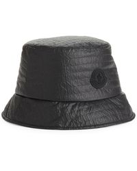 Moncler - Logo Embossed Nylon Bucket Hat - Lyst