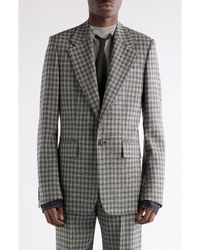 Acne Studios - Juman Check Wool Mouliné Twill Blazer - Lyst