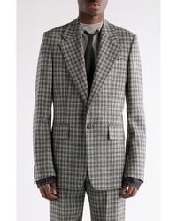 Acne Studios - Juman Check Wool Mouliné Twill Blazer - Lyst