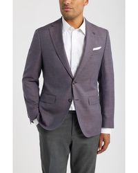 BOSS - Hutson Slim Fit Houndstooth Virgin Wool Sport Coat - Lyst