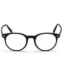 Tom Ford - 49Mm Round Light Blocking Glasses - Lyst