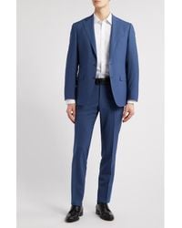 Canali - Capri Trim Fit Solid Impeccabile Super 130S Wool Suit - Lyst