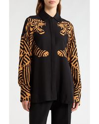 FARM Rio - Tiger Button-Up Shirt - Lyst
