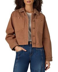 Wit & Wisdom - Corduroy Collar Denim Jacket - Lyst