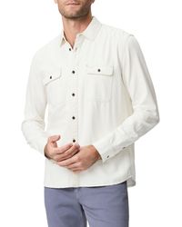 PAIGE - Martin Sueded Twill Button-up Shirt - Lyst
