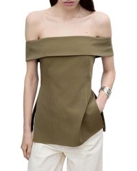 Mango - Fitted Off The Shoulder Top - Lyst