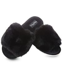 Memoi - The Bette Plush Faux Fur Slipper - Lyst