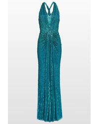 Jenny Packham - Lana Sequin-Embellished V-Neck Maxi Dress - Lyst