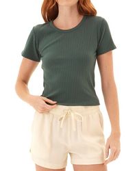 Threads For Thought - Felicia Stretch Organic Cotton Rib T-Shirt - Lyst