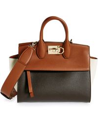 Ferragamo - Small Studio Soft Leather Handbag - Lyst