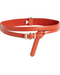Nordstrom - Cora Double Strap Faux Leather Belt - Lyst