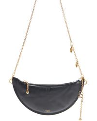 Chloé - Mini Icons Leather Half Moon Crossbody Bag - Lyst