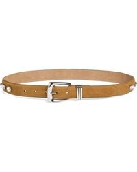Veronica Beard - Crystal Arch Suede Belt - Lyst