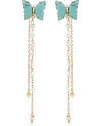 Ettika - Butterfly & Freshwater Pearl Front/Back Earrings - Lyst