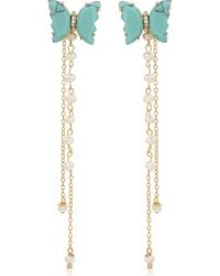 Ettika - Butterfly & Freshwater Pearl Front/Back Earrings - Lyst