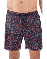 Maceoo - Swim Lion Skull Heart Swim Trunks - Lyst