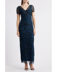 Pisarro Nights - Beaded Mesh Column Gown - Lyst